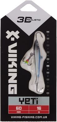 Балансир Viking Fishing Yeti Ice Jig 60mm 16.0g #03 Light Blue Glam