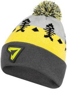 Шапка Select Skeleton 58 gray/yellow