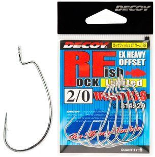 Гачок Decoy Worm13S Rock fish Limited 2/0, 6 шт / уп