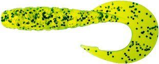 Силикон FishUP Mighty Grub 4.5"" #026 - Flo Chartreuse/Green (4шт/уп)