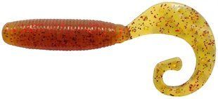 Силикон Reins Fat G-Tail Grub 3" 566 Motor Oil Red Flake (12 шт/уп.)