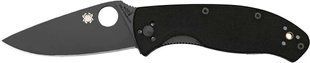 Нож Spyderco Tenacious Black Blade, 8Cr13MoV, G-10 ц:black