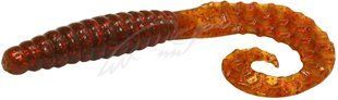 Силікон Bait Breath Curly Grub 4.5" (8шт) (Ur23 Pumpkin/red)