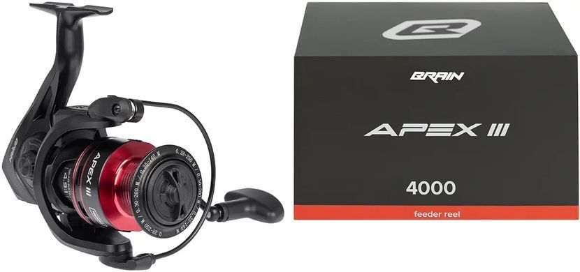 Катушка Brain Apex III Feeder 4000 5+1BB 4.9:1 ц:black