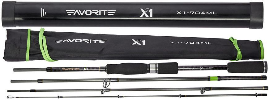 Спиннинг Favorite X1 Travel 764M 2.29m 7-24g Fast