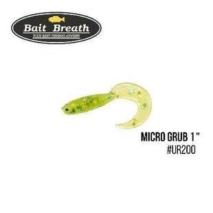 Силікон Bait Breath Micro Grub 1" (15шт.) (Ur200 Chartreuse)