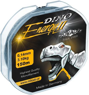 Волосінь Mikado Dino Energy II 150м 0,32мм 11,5 кг (прозорий) 2шт.