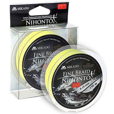 Шнур Mikado Nihonto Fine Braid 150м 0,50 мм 41,80кг fluo