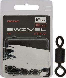 Вертлюжок Brain Swivel #4, 16mm, diam 3.4mm (10 шт/уп) SGCA-8008-4