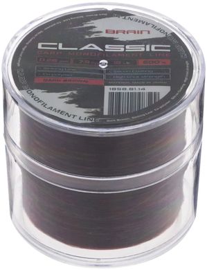 Леска Brain Classic Carp Line (dark brown) 600m 0.28mm 18lb 7.9kg