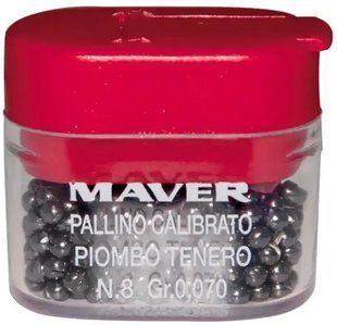 Набор грузил Maver Pallini Supercalibrati Teneri №6 / 0 (1.057g)