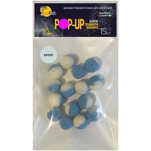 Бойлы Плавающие Флюоро Двухцветные SunFish Pop-Up DUO Анчоус 10mm 15ш (SF220812)