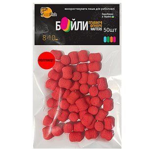 Бойлы Плавающие Флюоро SunFish Wafters Клубника 8x10mm 50шт