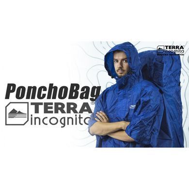 Дощовик Terra Incognita "PonchoBag S/M" (синій)
