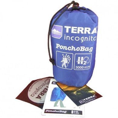 Дощовик Terra Incognita "PonchoBag S/M" (синій)