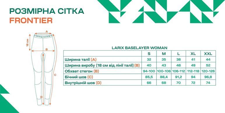 Термоштаны Frontier Larix XL Женские merino/bamboo mint