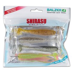 Силікон Balzer Shirasu Akiri Worm 9,5 см Color Mix 1 (їстівний)
