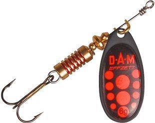 Блешня-вертушка DAM Effzett Standart Black 12гр (red)