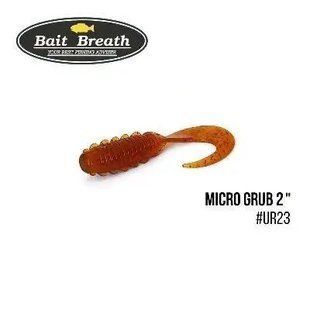 Силікон Bait Breath Micro Grub 1" (15шт.) (Ur23 Pumpkin/red)