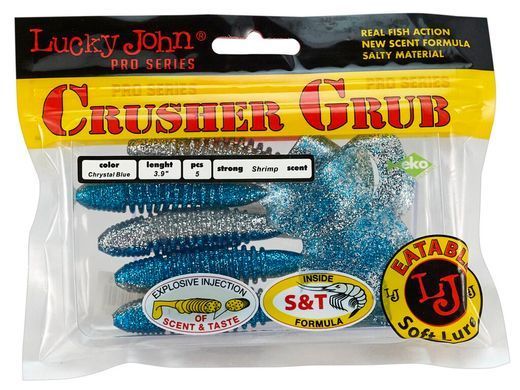 Твістер силікон. CRUSHER GRUB LJ Pro Series 3,9 "/ T05 *5