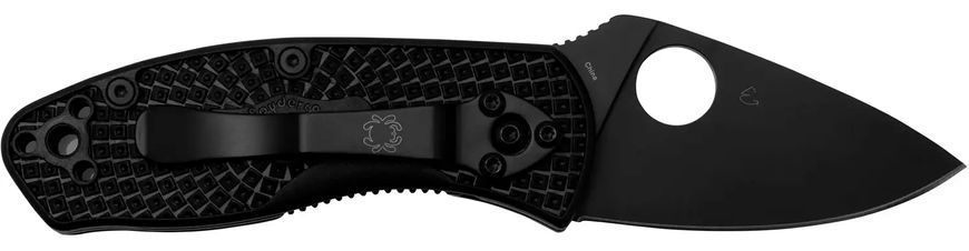 Нож Spyderco Ambitious Lightweight Black Blade, 8Cr13MoV, FRN ц:black