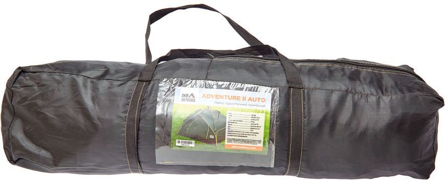 Палатка Skif Outdoor Adventure Auto II, 200x200 cm (3-х местная), ц:green