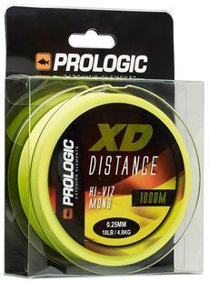 Волосінь Prologic XD Distance Mono 1000m 0.28mm 5.60kg 12Lb Hi-Viz Yellow