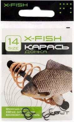 Крючок X-Fish Карась (донка) #14 (8 шт/уп)