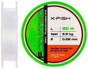 Флюорокарбон X-Fish FCoated 20m 0.28mm 5.9kg