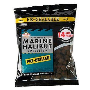 Пеллетс насадковий Dynamite Baits Marine Halibut Pre-Drilled Pellets 14mm 350g