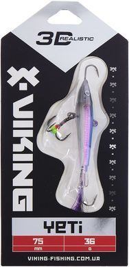 Балансир Viking Fishing Yeti Ice Jig 75mm 36.0g #01 Blue Glam
