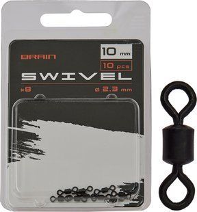 Вертлюжок Brain Swivel #8, 10mm, diam 2.3mm (10 шт/уп) SGCA-8008-8