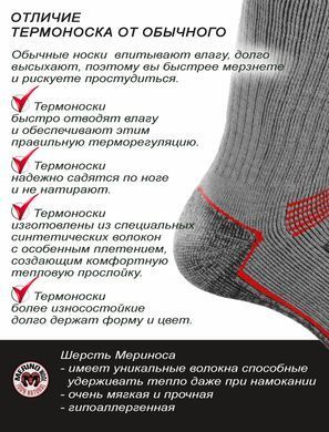 Носки Norfin T4M ARCTIC MERINO HEAVY LONG (56% шерсть, 24% акрил,16% Ny, 4% эласт) р.(45-47) XL