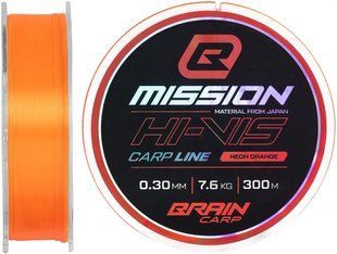 Леска Brain Mission Carp Line (Neon Orange) 300m 0.30mm 7.6kg