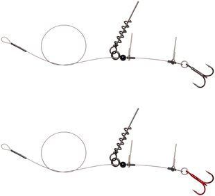 Оснастка Savage Gear Linethru Corkscrew Rig #1 40cm 22kg (2 шт / уп.)