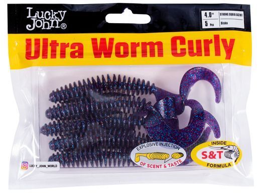 Твістер силікон. ULTRAWORM CURLY LJ Pro Series 4 "/ S63 *5