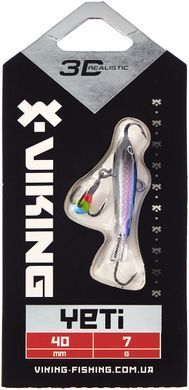 Балансир Viking Fishing Yeti Ice Jig 40mm 7.0g #01 Blue Glam