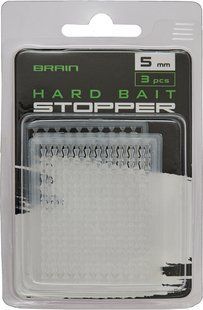 Стопоры для бойлов Brain Hard Bait Stopper 5mm (3 шт/уп) SGXA-1023W
