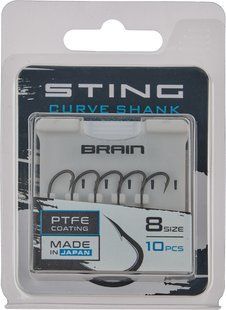 Крючок Brain Sting Curve Shank #8 (10 шт/уп)