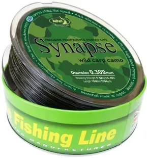 Леска Katran Synapse Wild Carp Camo 1000m (Dark Camo) 0.309mm 14.4lb
