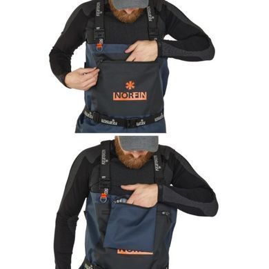 Полукомбинезон забродный Norfin Pilot Bootfoot с сапогами / 44(L) (82231-44 (L))