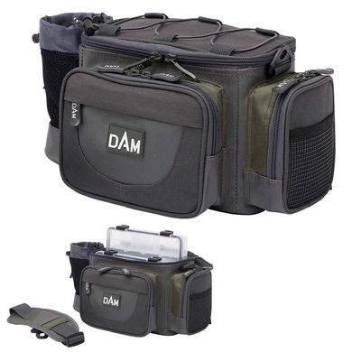 Сумка DAM Small Hip&Shoulder Bag для рыбалки многофункциональная+2коробки 35x17х18см