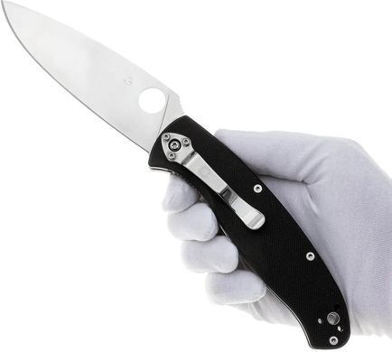 Нож Spyderco Resilience 8Cr13MoV, G-10 ц:black