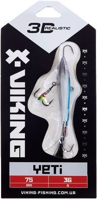 Балансир Viking Fishing Yeti Ice Jig 75mm 36.0g #03 Light Blue Glam