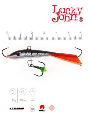 Балансир Lucky John FIN 4 з тр. 60мм/12HRT блістер