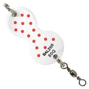 Блешня Balzer Flatfish Spoon 60гр.цвет- white with red spots