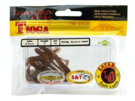 Виброхвосты съедобные LJ Pro Series TIOGA 2.0in (05.00)/S88 10шт.