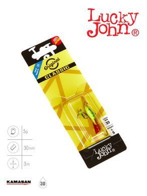 Балансир Lucky John CLASSIC 3 з тр. 30мм/36RT блістер