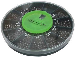 Набор грузил Maver Scatola Pallini Supercalibrati 250g №3-7/0