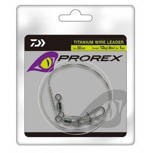 Поводок Daiwa Prorex Titanium Wire Leader 30cm 12kg (17925-812)